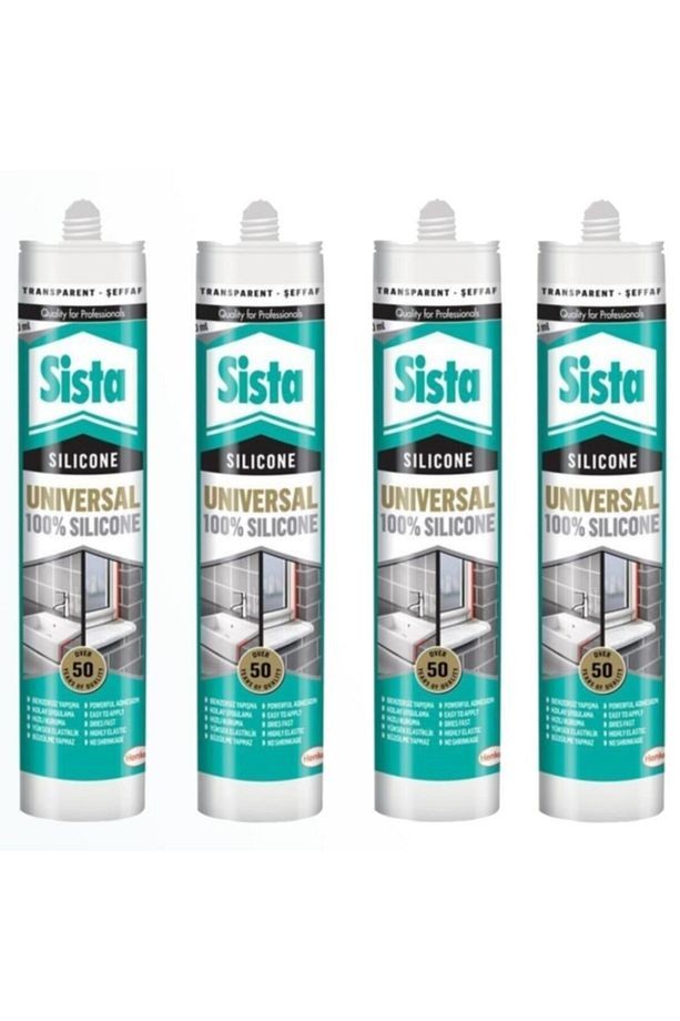 Sista Şeffaf Silikon 280 Ml (4 Adet)