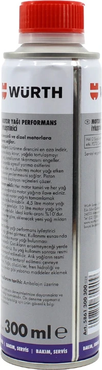 Motor Yağı Katkısı - Performansı Artırıcı, 300 ml, Tüm Benzinli ve Dizel Motorlar İçin Koruma ve Ömrü Uzatma