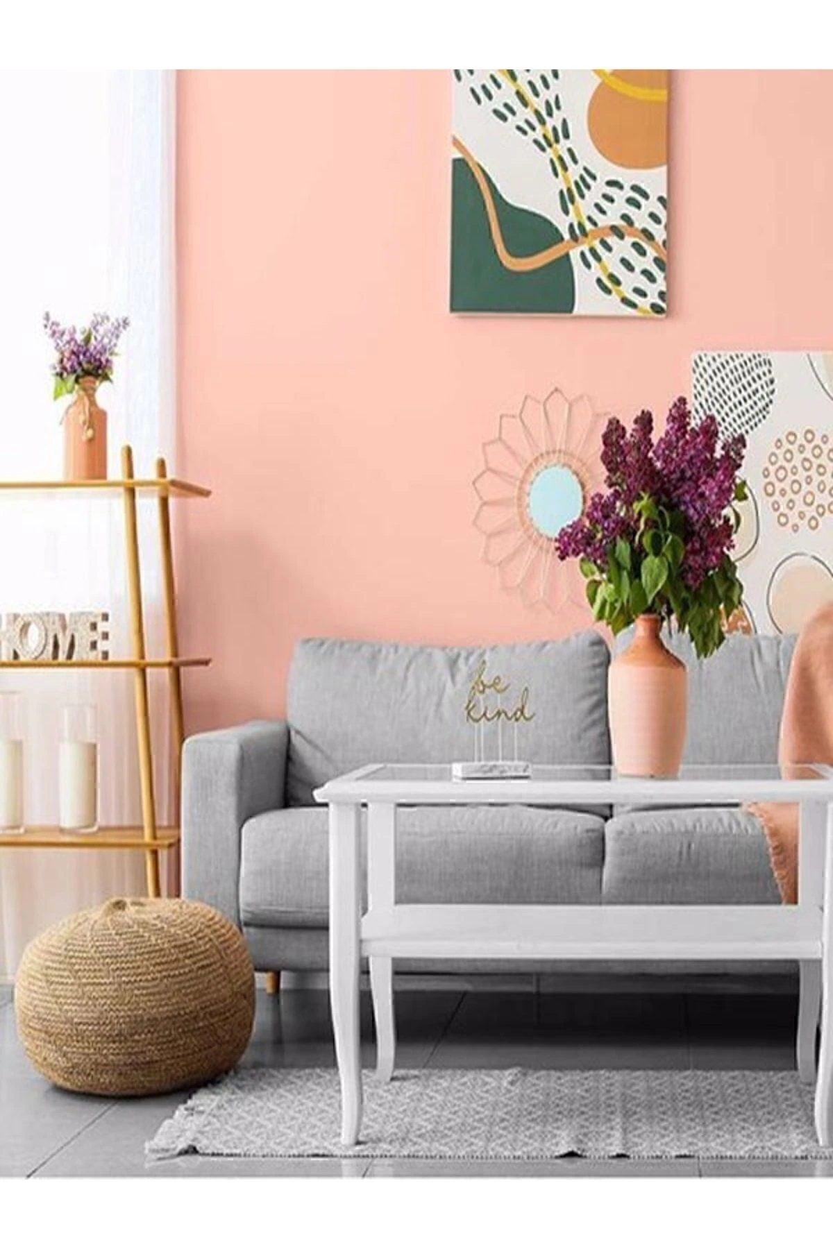 Tek Duvar Boyama Seti Nar Çiçeği