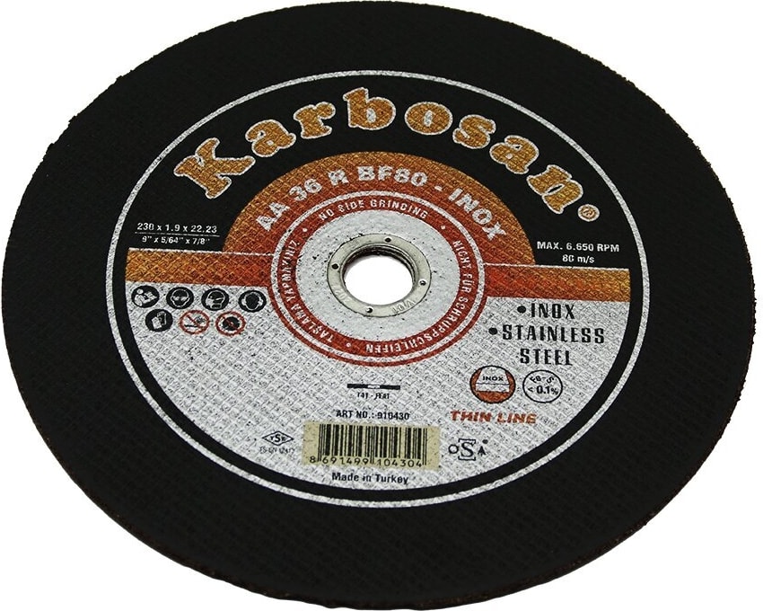 KARBOSAN Go İthalat Inox Metal Kesici Disk 230 mm x 1.92X22 (3791)