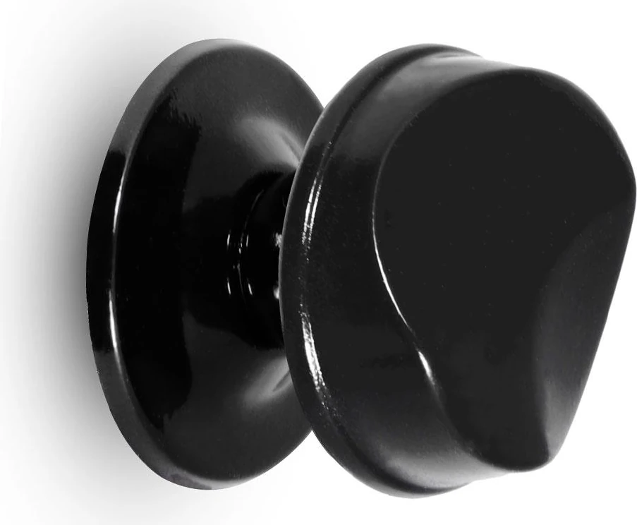 Gülkumru Kapı Tokmağı Kapı Topuzu Babası Kolu Siyah Metal Tokmak