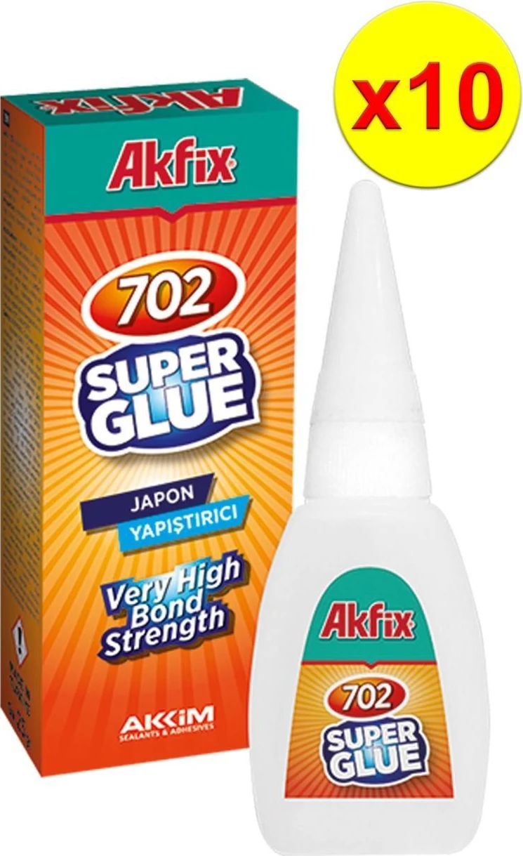 702 Süper Hızlı Japon Yapıştırıcı 25GR. 10'lü