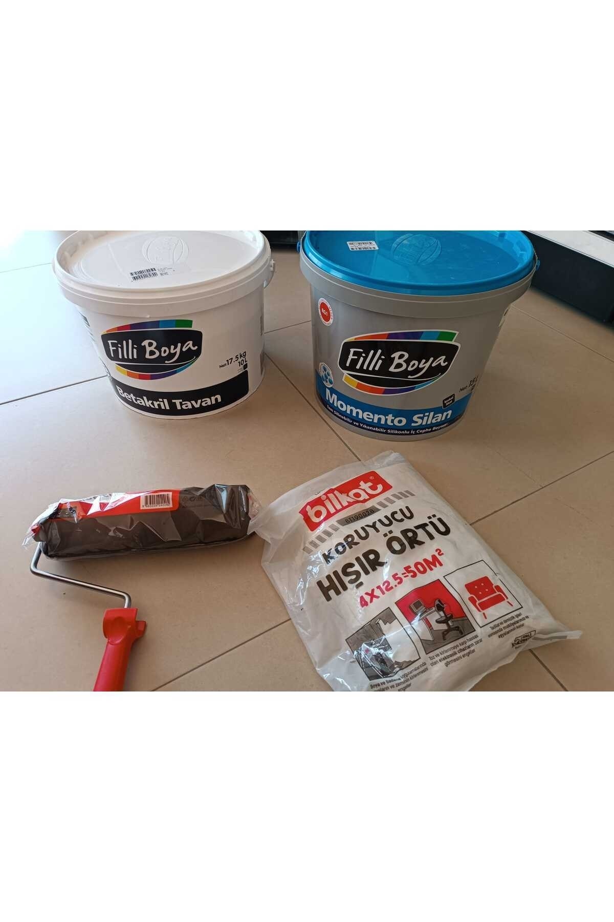 Filli Fırsat Paketi (Tavan Duvar Boyası Rulo ve Koruma Örtüsü)