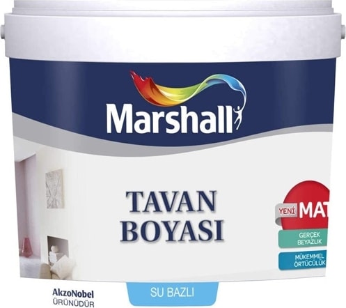 Tavan Boyası Beyaz Su Bazlı Mat 17.5 kg İç Mekan Kullanımı