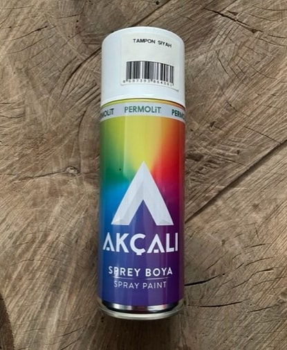 400ML Mat Siyah Sprey Boya Mat Siyah Tampon Boyası