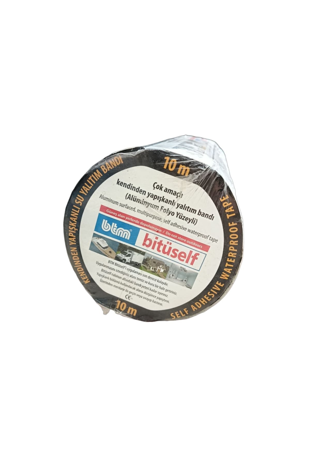 Bitüself Oto İçi, Ses Ve Su Yalıtım Bantı Alüminyum Kırmızı 30cm X 10mt