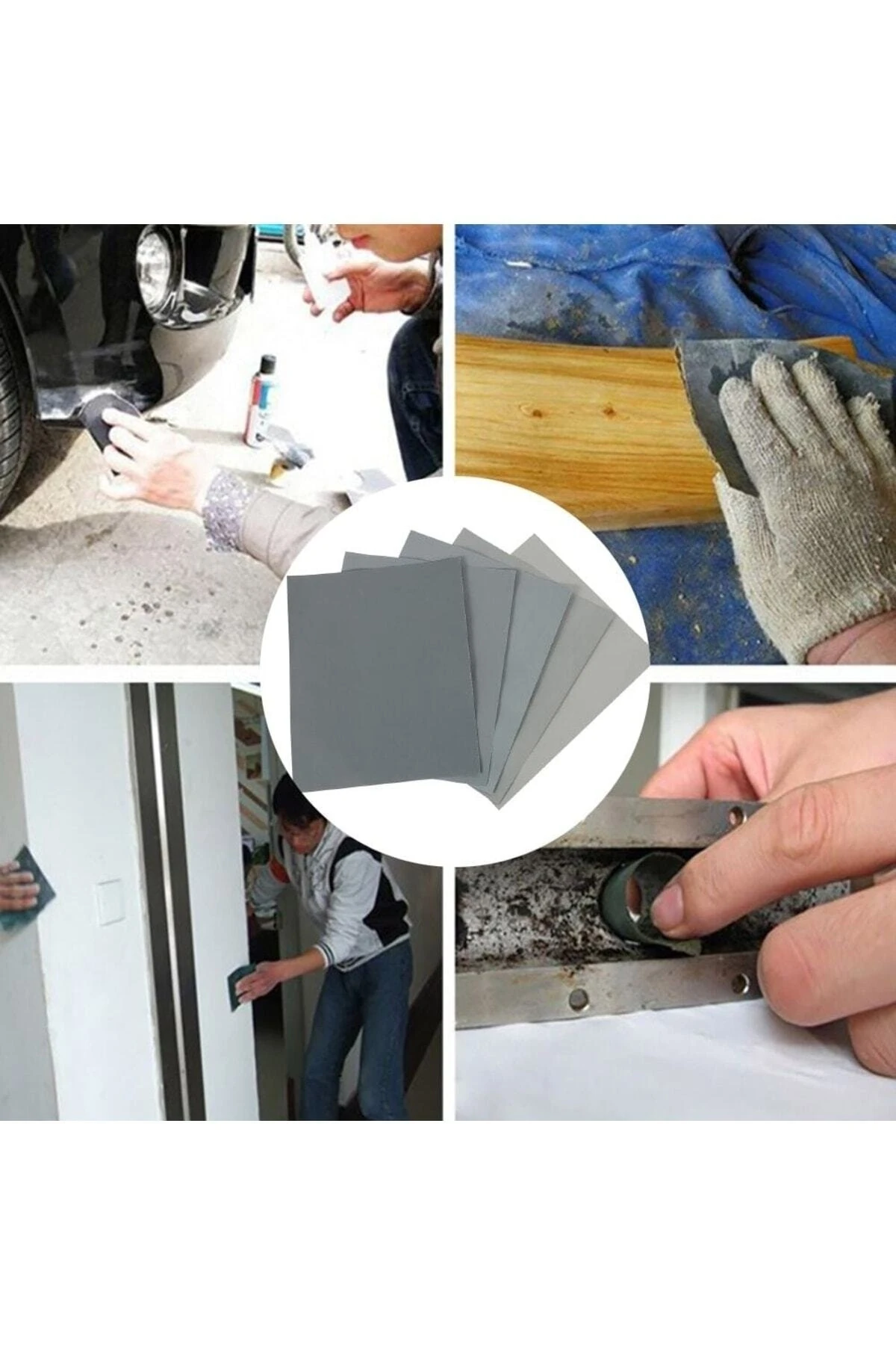 Far Temizleme Su Zımpara Seti A4 Boyutunda 500-1000-1500 Kum