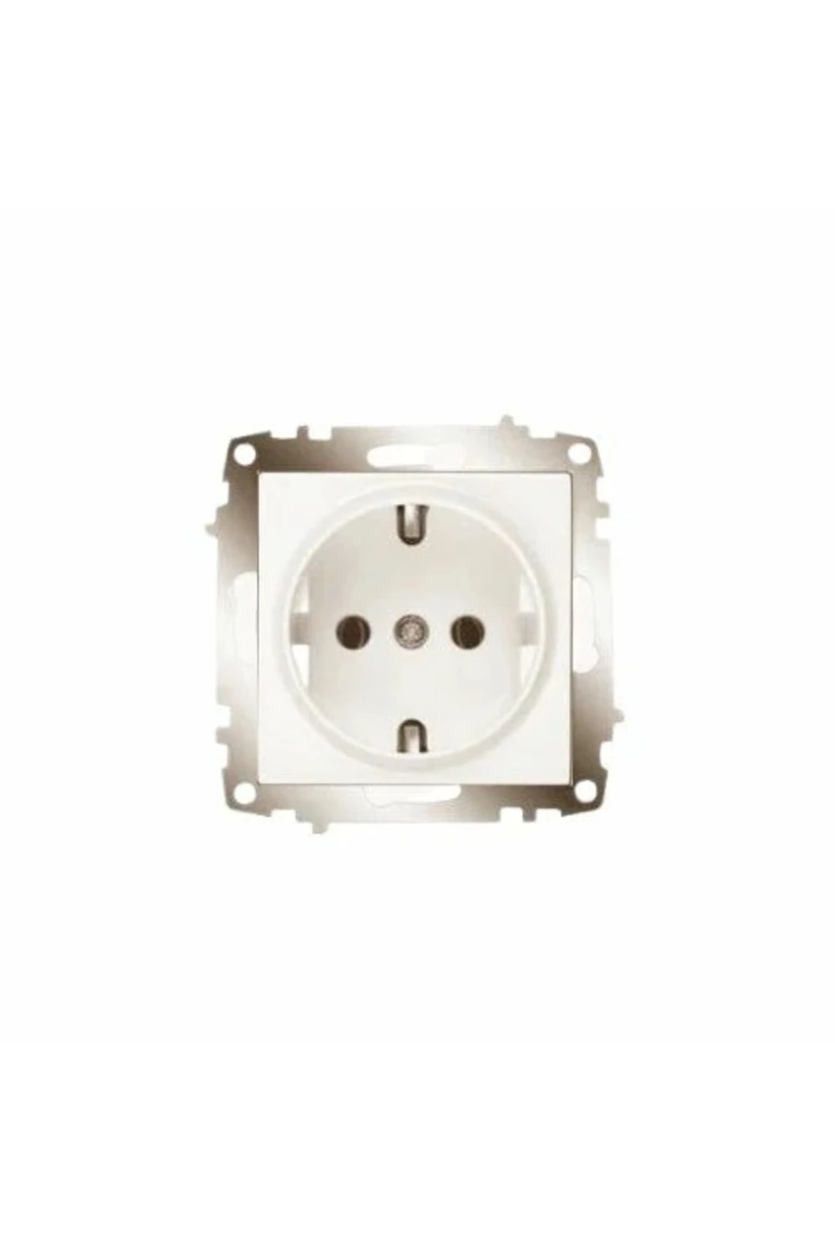 Karre Krem Kapaklı Topraklı Priz Modül (1ad Fiyatıdır)