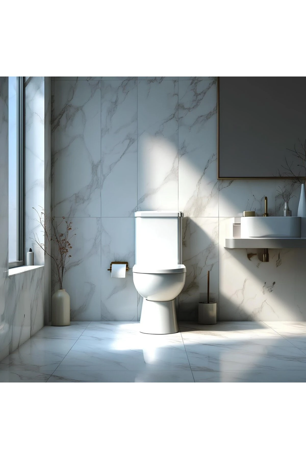 Turavit Alize Beyaz Kanallı Alttan Çıkışlı Klozet Takımı ALZ6003, Nkp İnci Yavaş Kapak