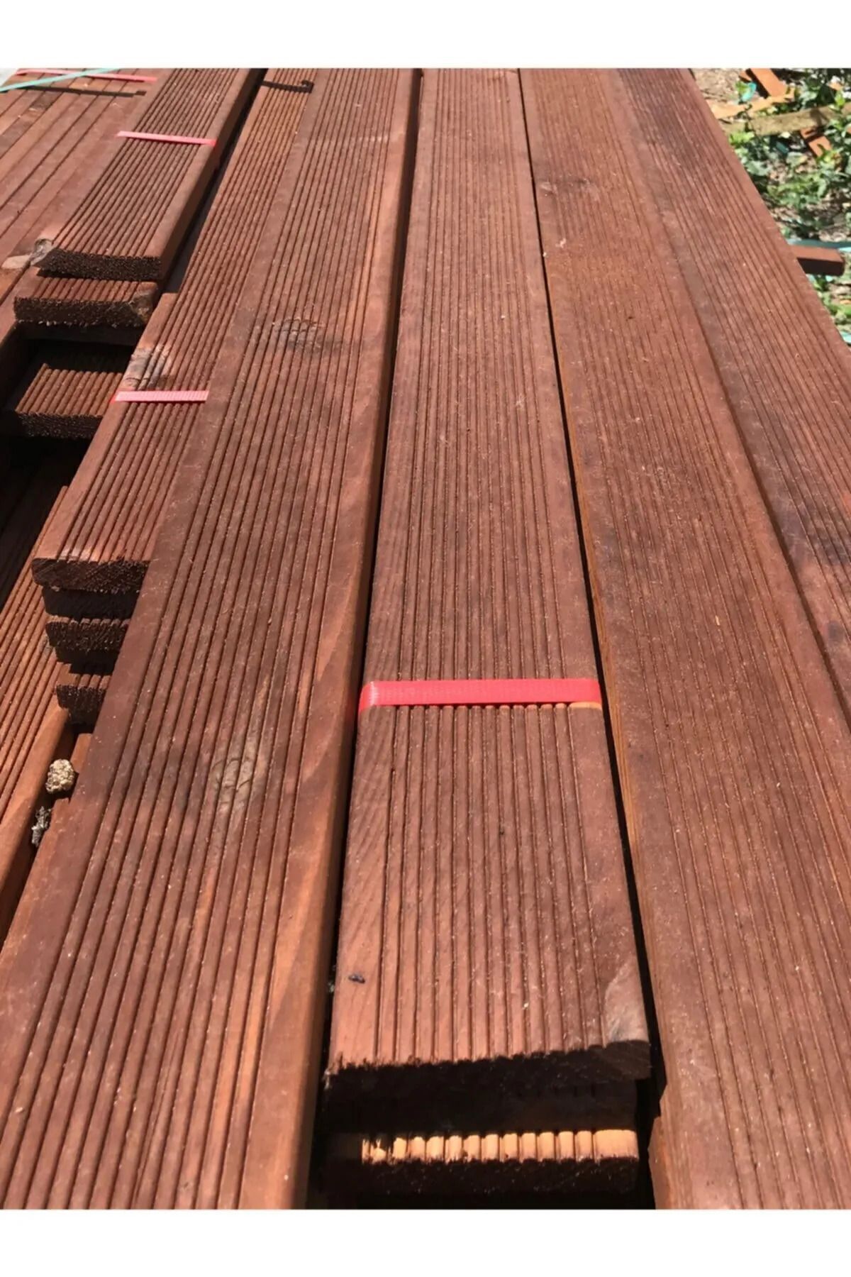 125cm Ahşap Deck Kahverengi Taban Tahtası Lambiri 125 Cm (5 ADET)