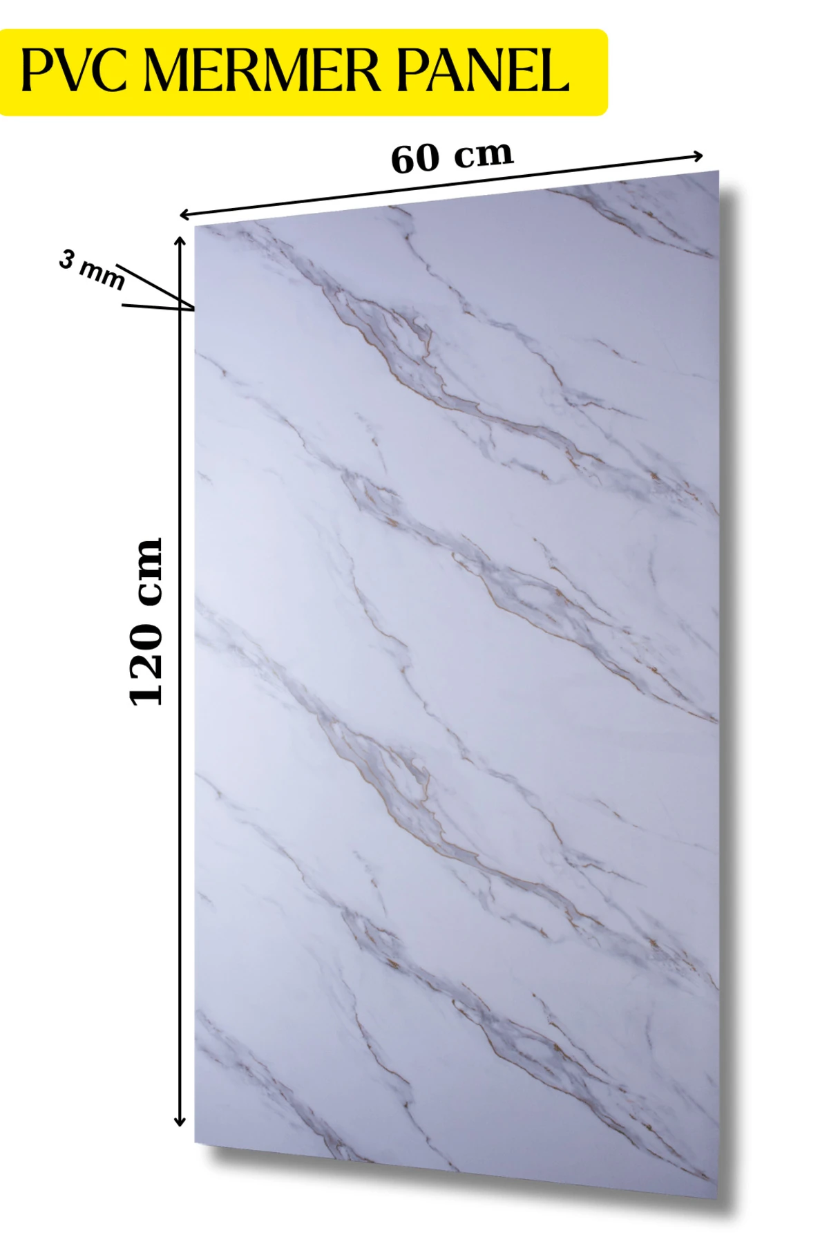 Pvc Mermer Duvar Paneli 60 X 120 (4 Adet)