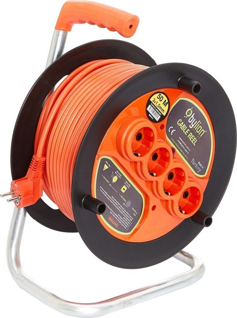 20 Metre 3 X 2,5 mm Seyyar Makaralı Uzatma Kablosu
