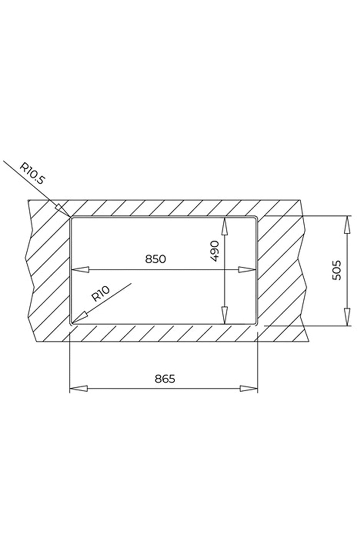 115100022- Brooklyn 50 M-xp Çelik Eviye