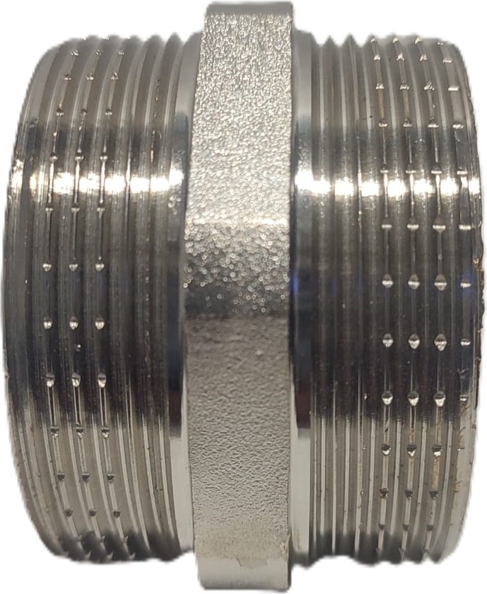 2" Sarı / Krom Dişli Nipel DN50 - Chrome Nipple