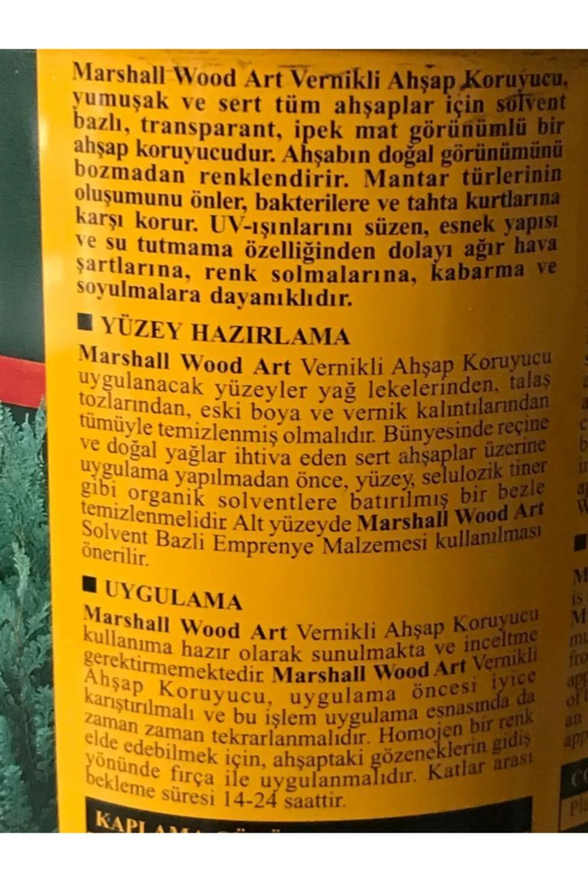 Woodart Ultra Vernikli Ahşap Koruyucu 0,75 Lt 1 Kg Koyu Meşe - Suya Dayanıklı