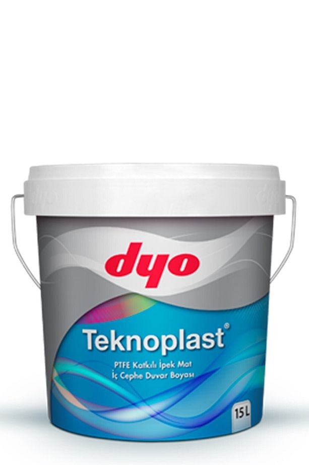 Teknoplast Teflonlu Antibakteriyel Ipek Mat Iç Cephe Duvar Boyası 0001 Beyaz 15 Lt
