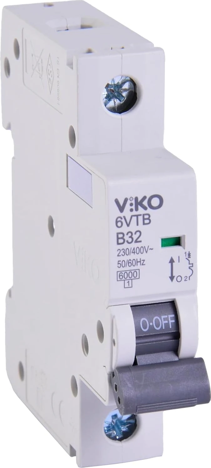 6VTB-1B32 Otomatik Sigorta 6ka B Tipi 1 Kutup 32A