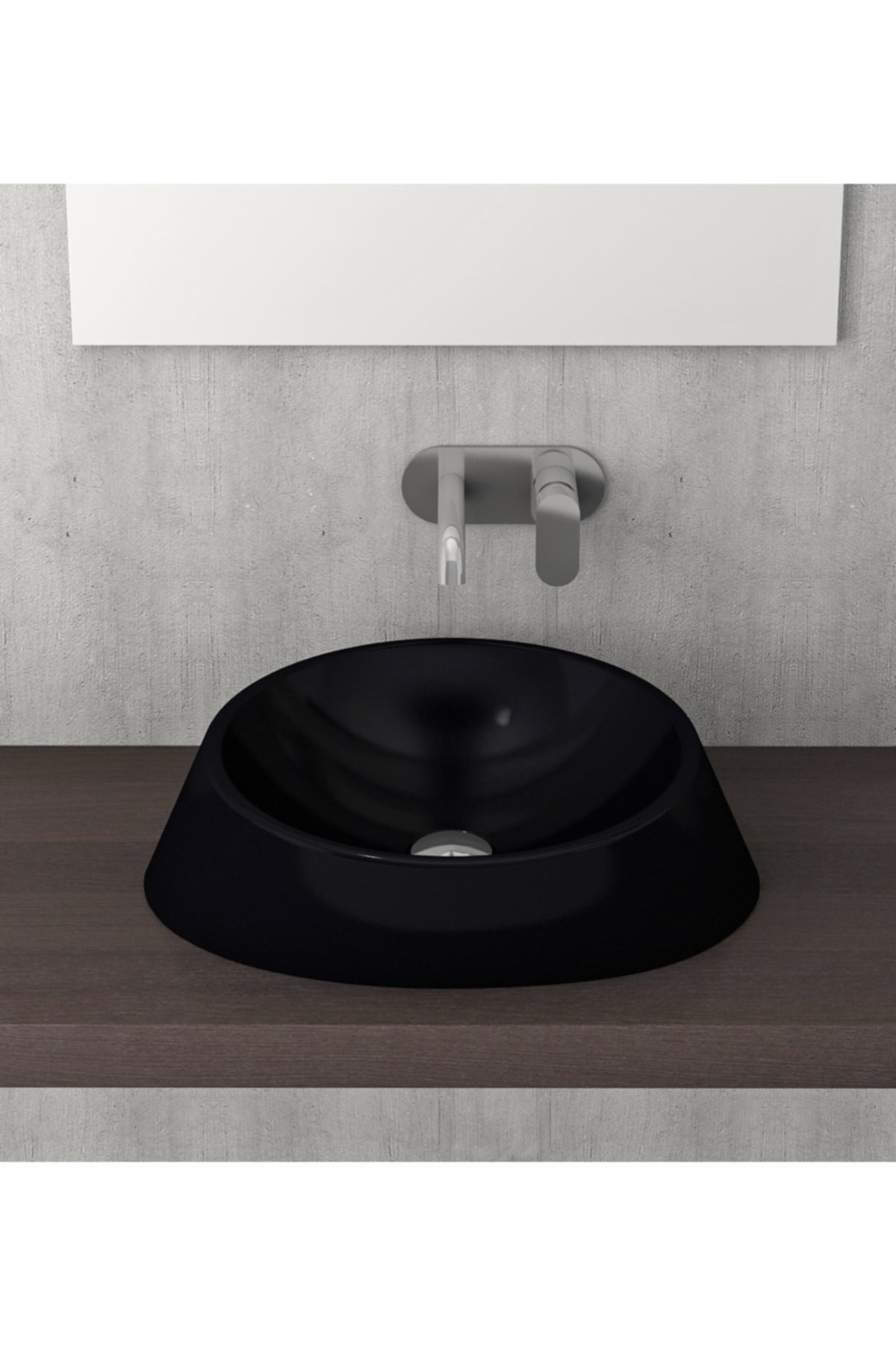 Venezıa Çanak Lavabo 56 Cm - Parlak Siyah