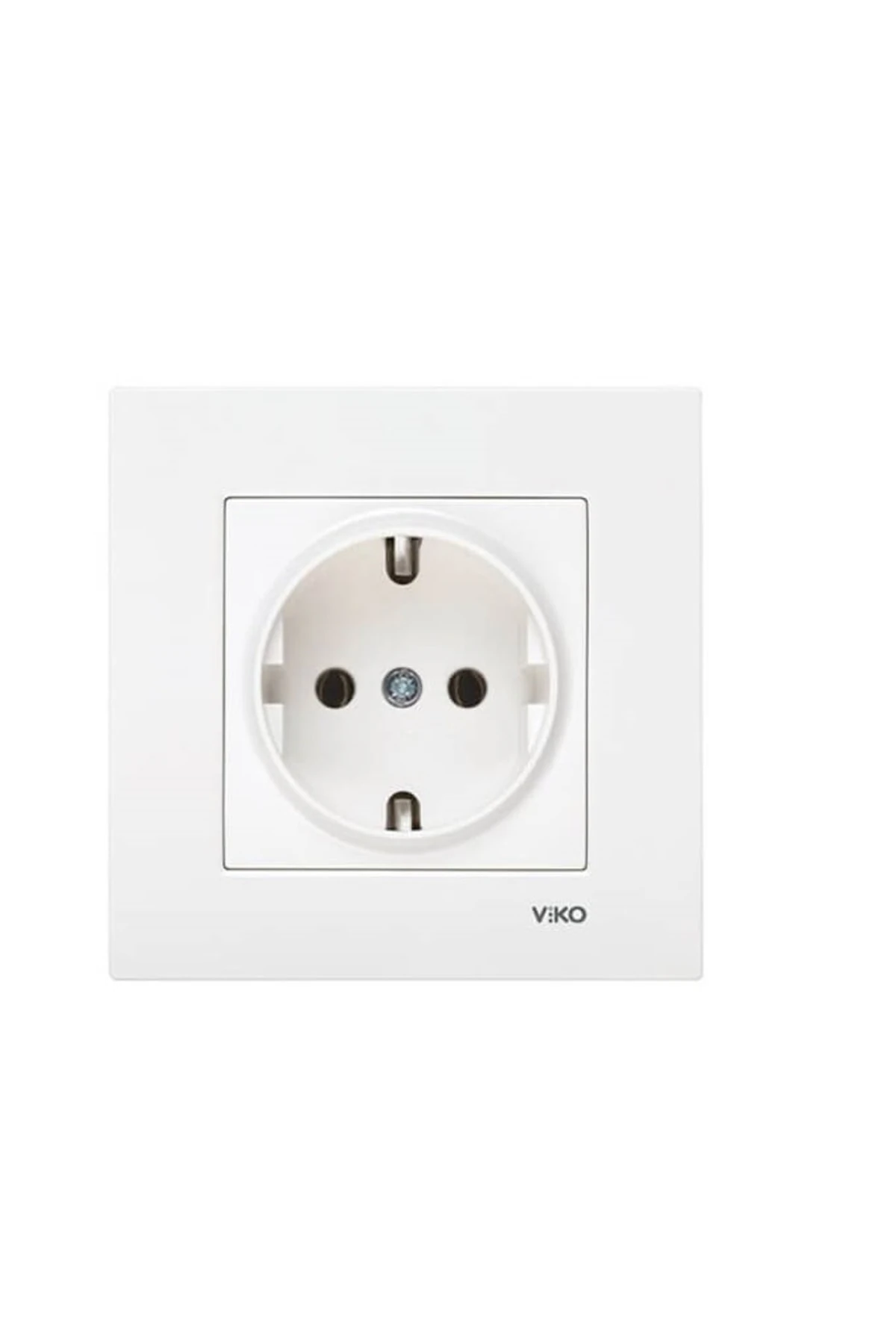 Karre-003 Karre Topraklı Priz Beyaz - Çerçevesiz 2 Adet