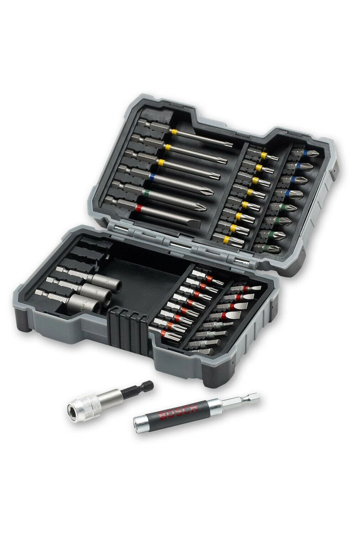 Gsb 185 LI Tek Akülü Kömürsüz Darbeli 23 Parça Aksesuar Set+ 43 Parça Matkap Ucu Vidalama Ucu