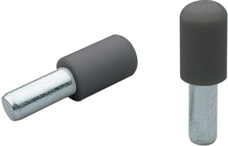 Plastik Başlı Metal Raf Pimi 5 mm Gri ( 100 Adet )