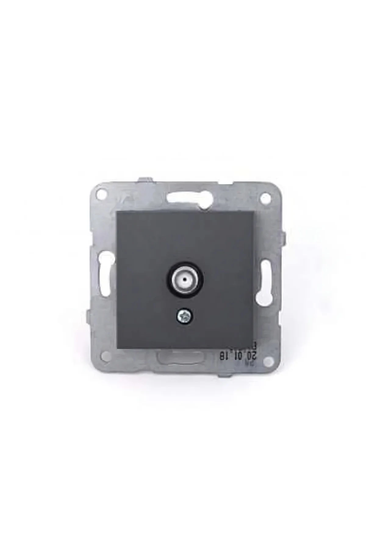 Ovivo Füme F Konnektör/Uydu Priz ÇERÇEVESİZ 120 ADET (KOLİ BAZINDA)