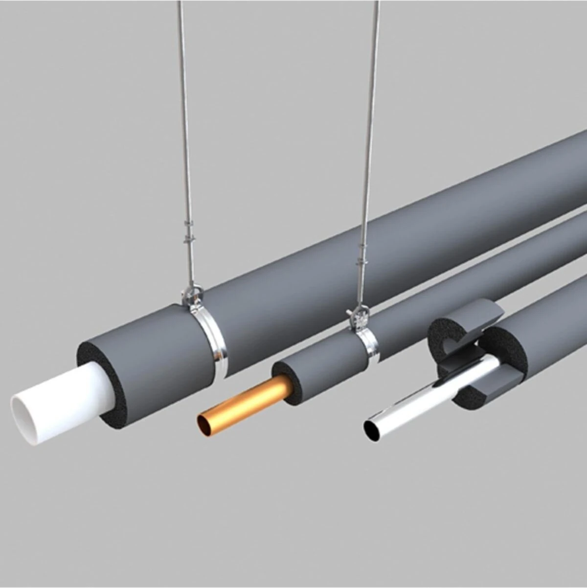 35 Mm ızolasyon Borusu Polietilen Boru Yalıtım Kılıfı Köpüğü - 10 mt