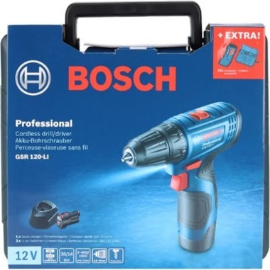 BOSCH Gsb 120-LI Akülü Delme Vidalama Tek Akü Çantalı Set