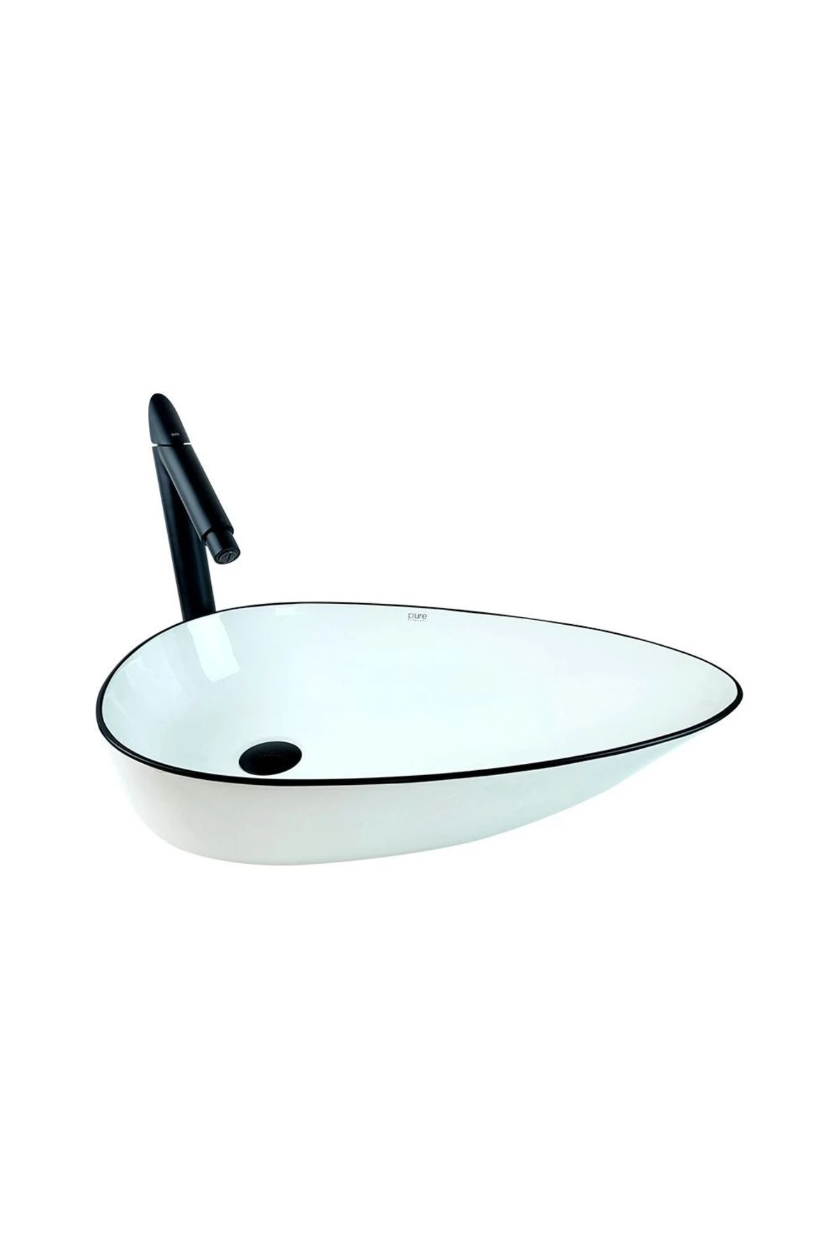 Pure Siyah Gold Çanak Lavabo Gw-895