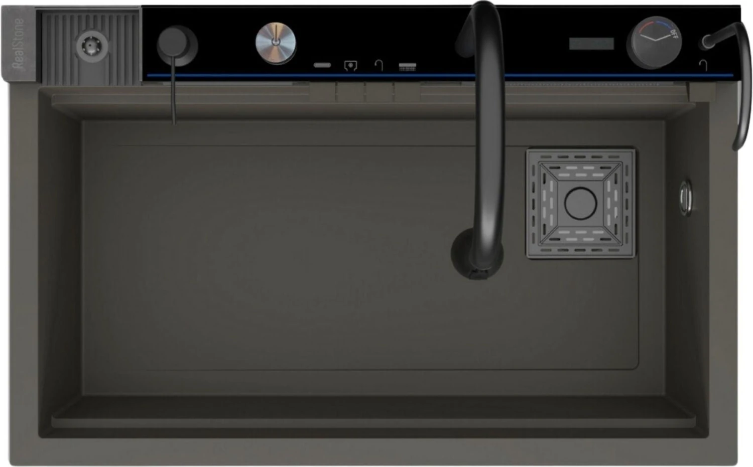 Victoria Granit Akıllı Eviye Seti Gri 75.5X47 cm