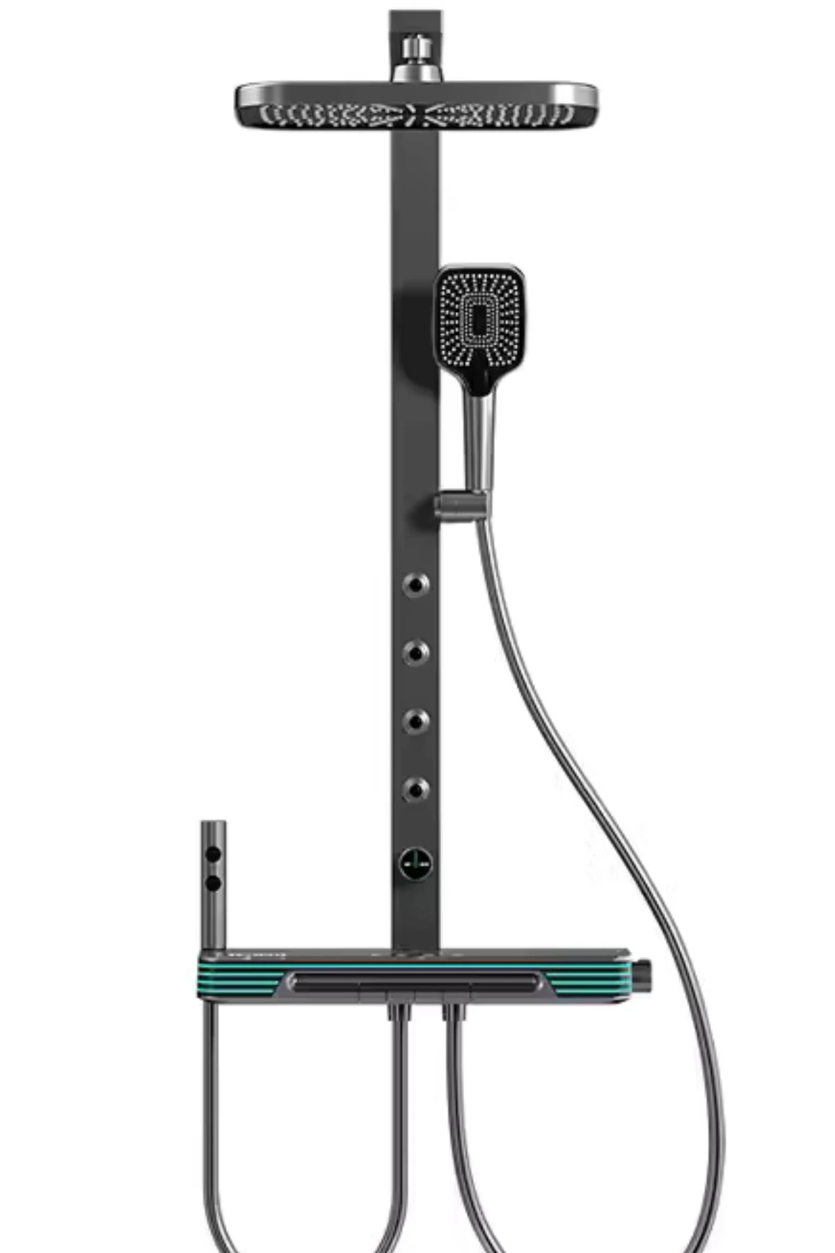 Comfort Akıllı Robot Duş seti - Piyano Dijital Led Göstergeli Termostatik Tepe Duş Seti