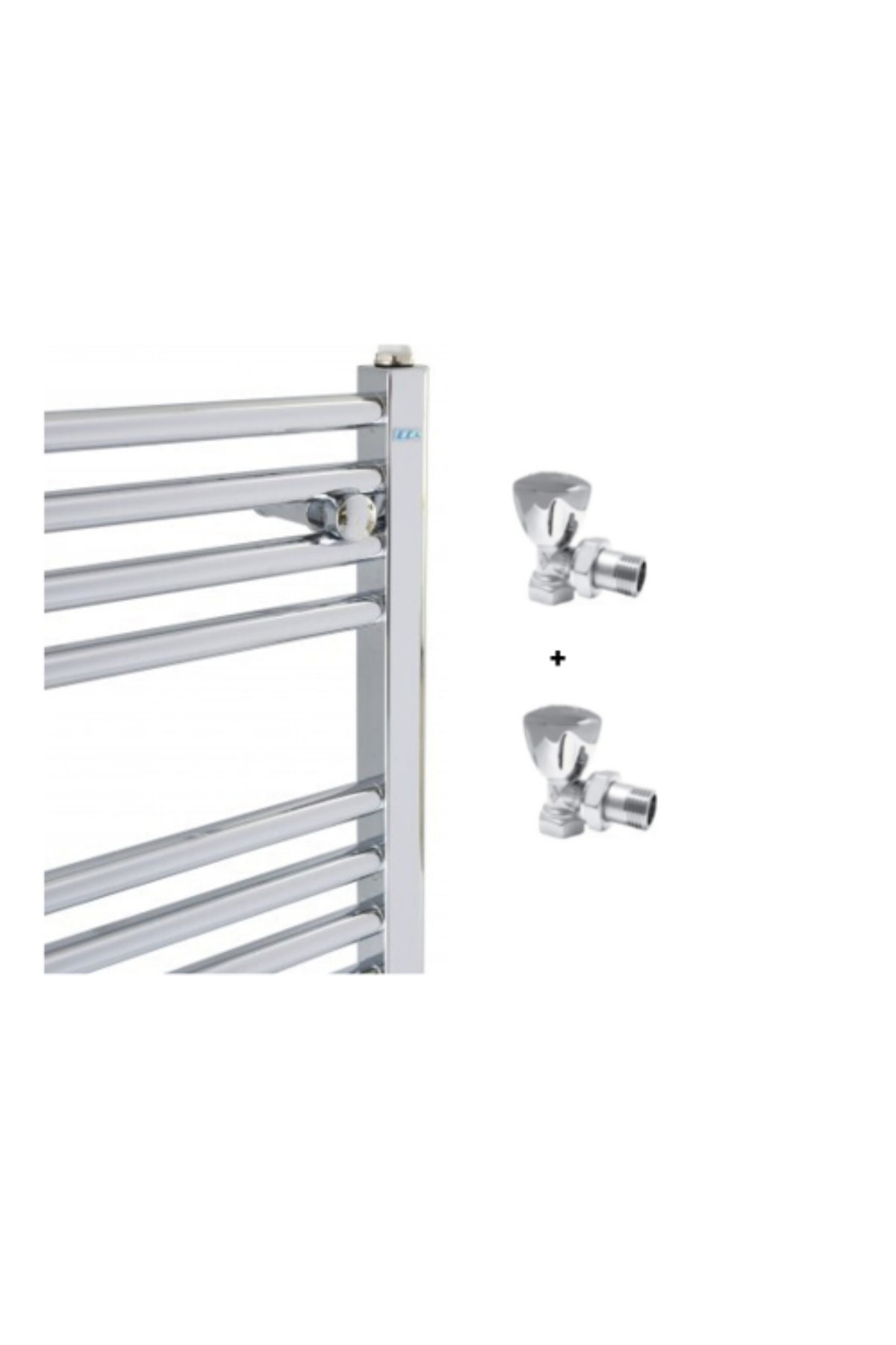 50/70 Düz Krom Havlupan Ve 2 Adet Krom Havlupan Vanası