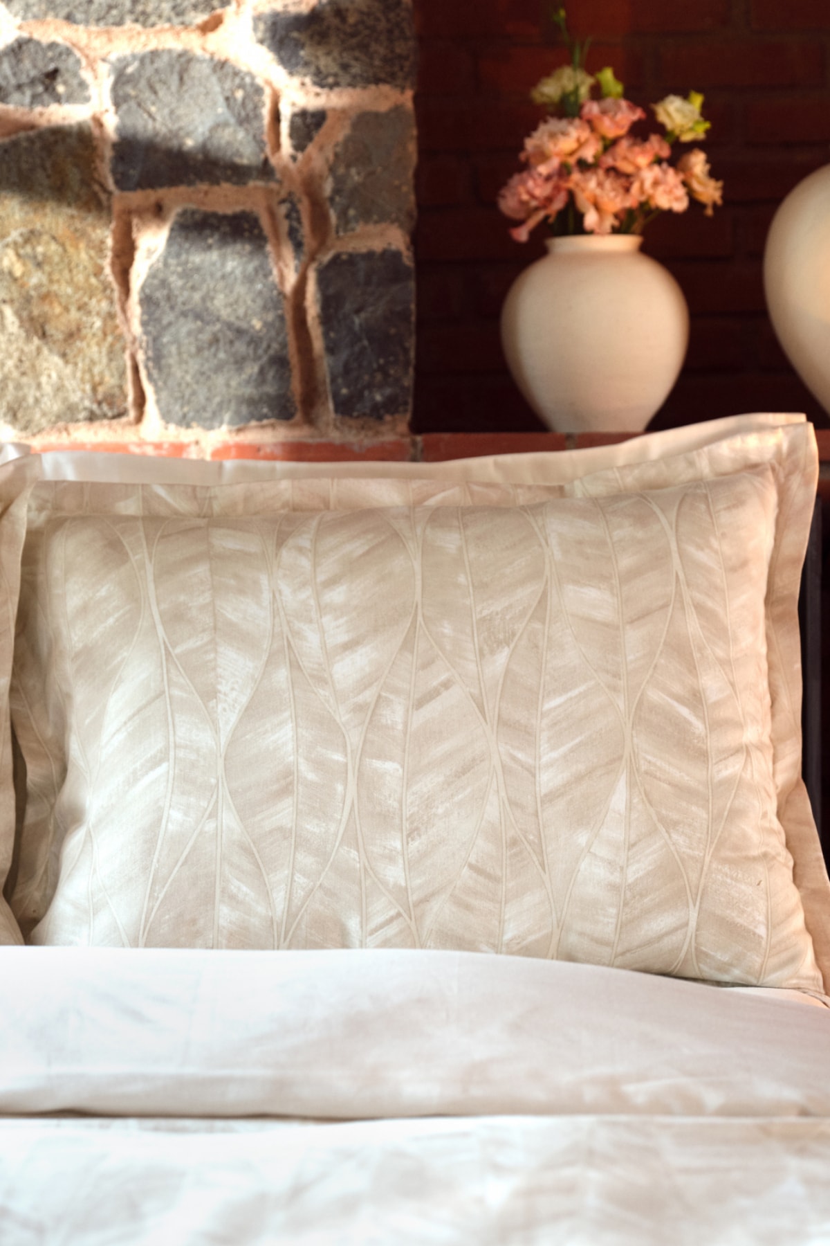 Gordes King Size Nevresim Takımı Bej