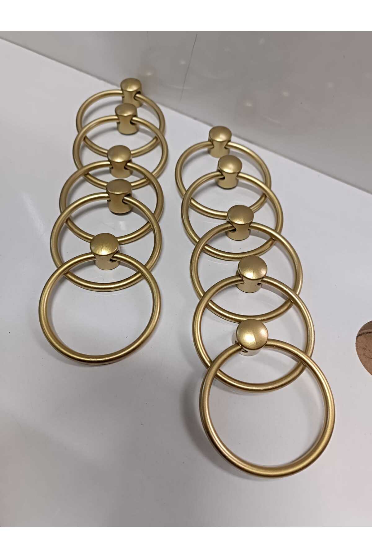 MAT ALTIN HALKA KULP ÇAP ÖLÇÜSÜ 60MM MOBİLYA KAPAK ÇEKMECE KULPU (1PAKET 1ADETTİR)