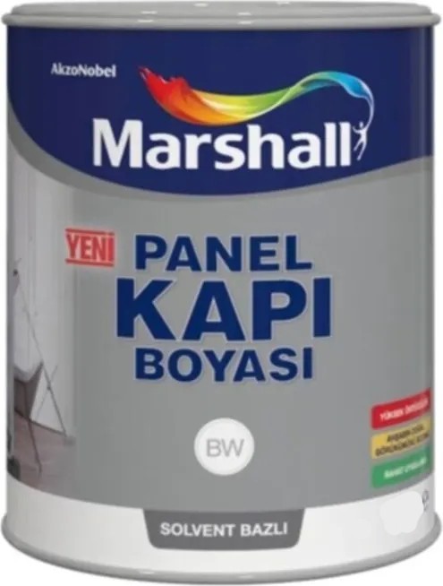 Solvent Bazlı Panel Kapı Boyası 0,75 Lt
