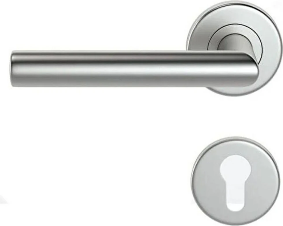 Paslanmaz Çelik Oda Kapı Kolu L Model Ofis Işyeri Kapı Kolu