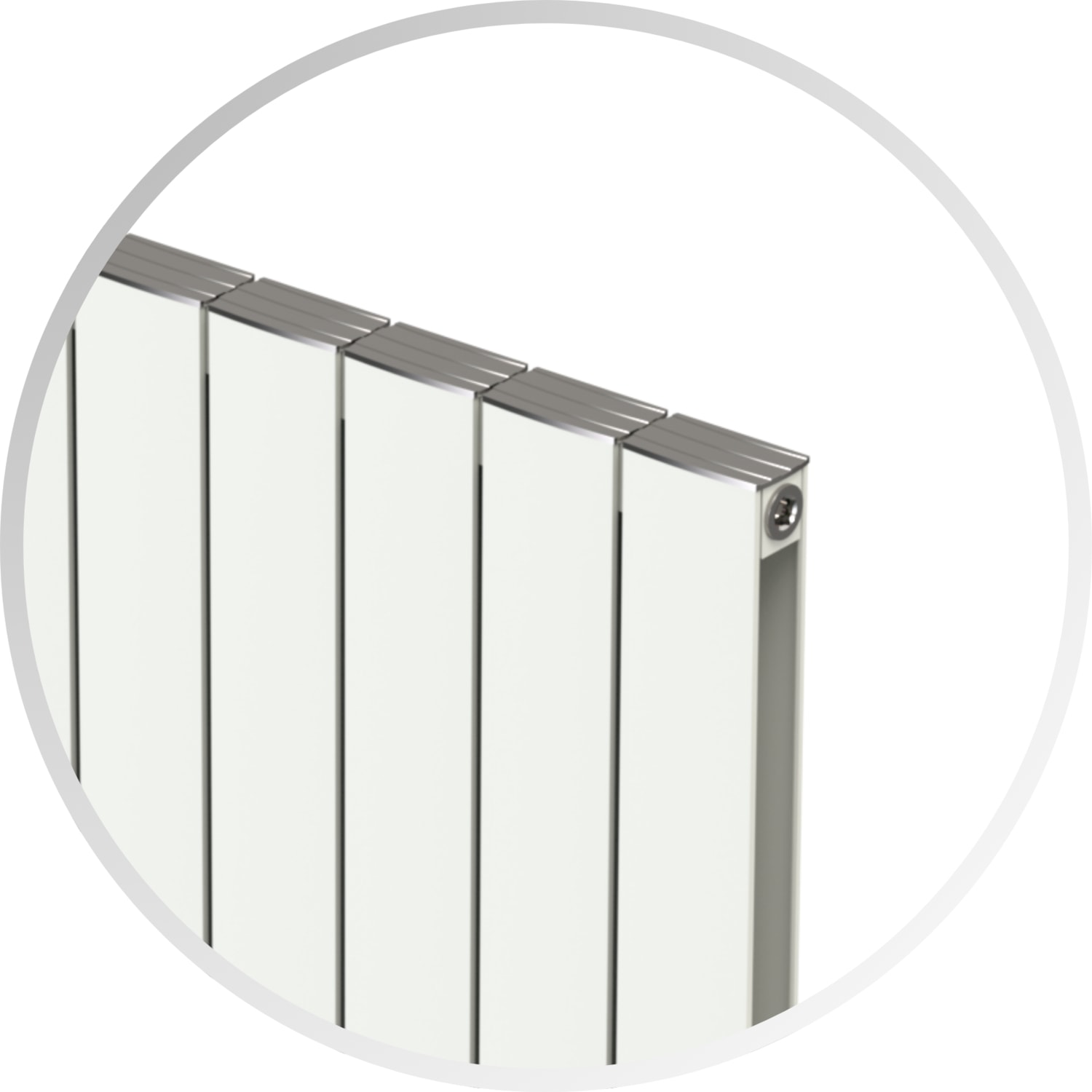 Smyrna Alüminyum Radyatör Panel 600 x 1745 25 Dilim Beyaz RAL9010