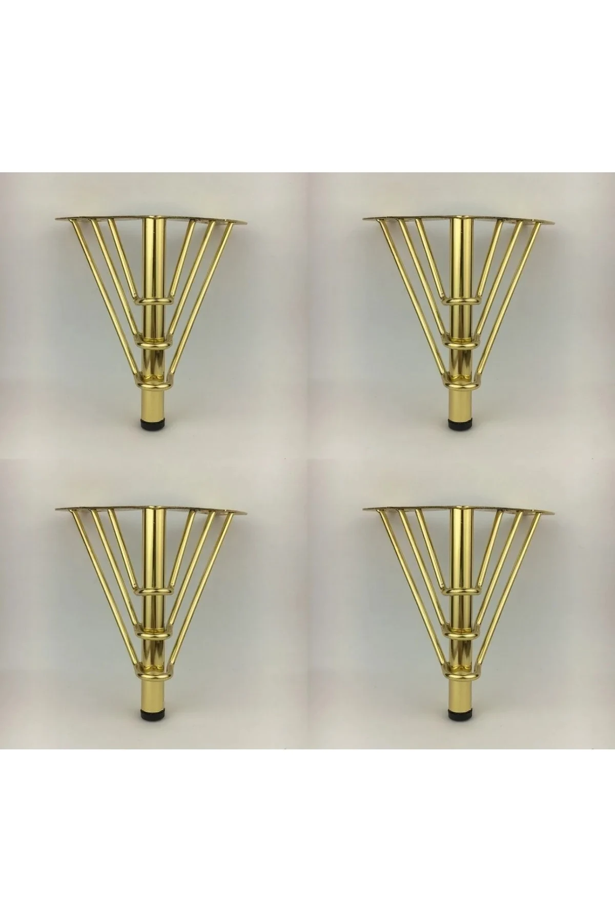 18 Cm Venüs Model Gold Metal Mobilya,Dolap,Koltuk,Tv Ünitesi Ayakları (4 Adet)