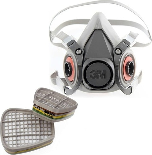 6200 Yarım Yüz Maskesi (Medium) + 3m 6059 Abek1 Maske Filtresi (1 Çift)