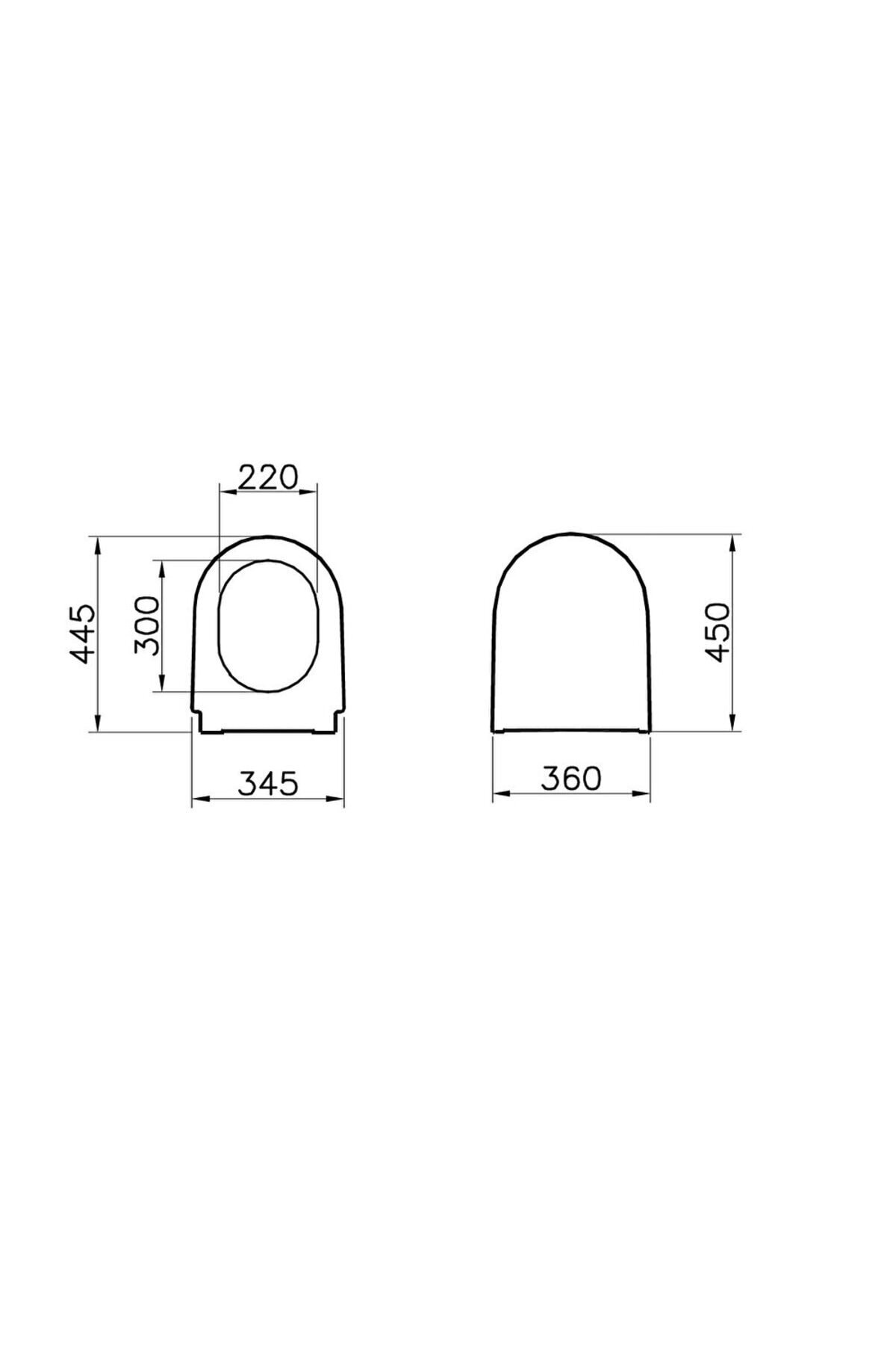 Nest 89-003r009 Klozet Kapağı, Yavaş Kapanır, Kolay Çıkabilir, Beyaz