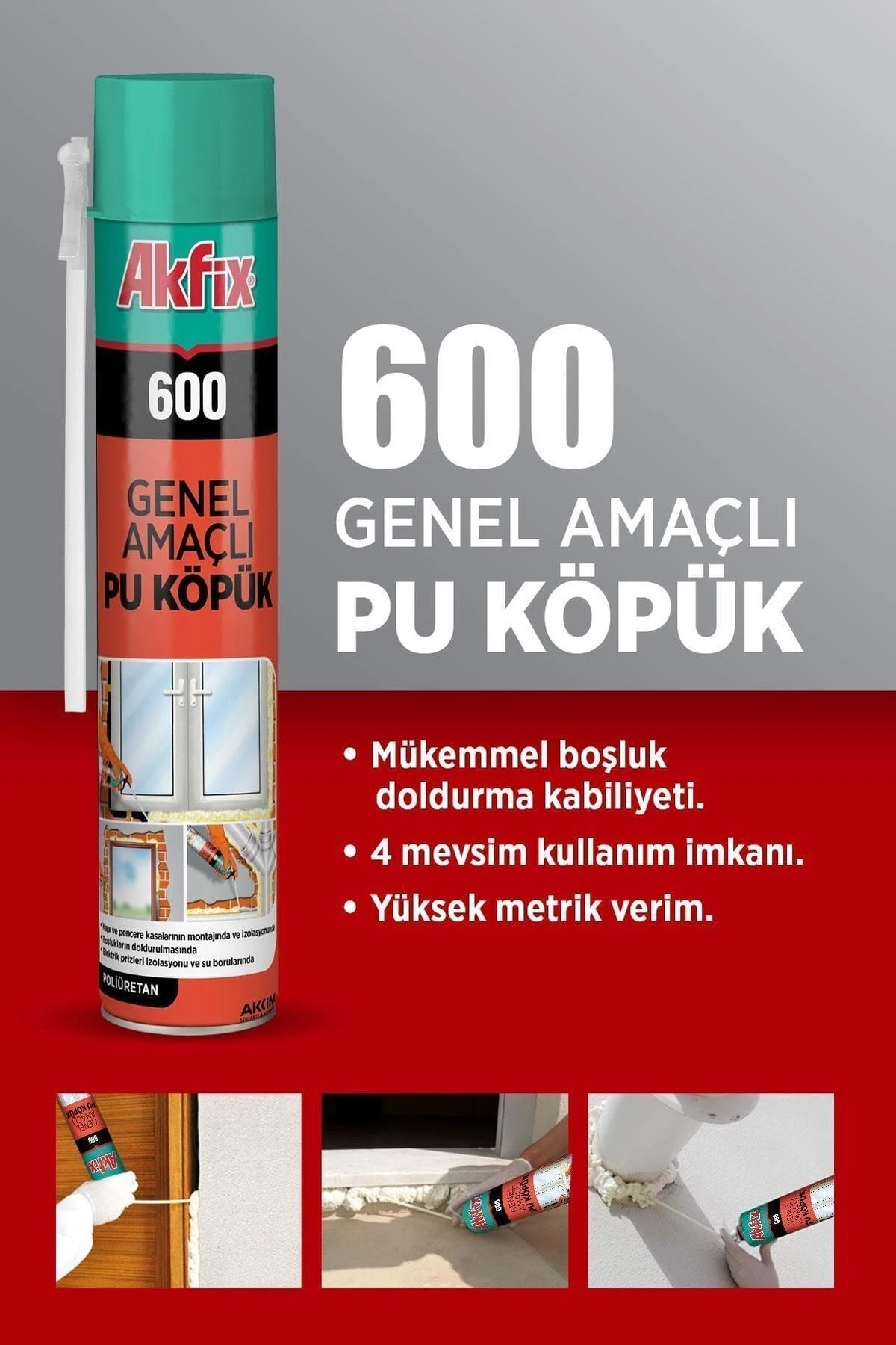 600 Pu Pipetli Köpük 600gr