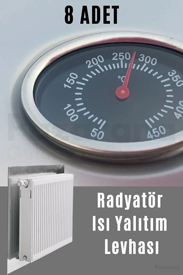 8 Adet Petek Arkası Yalıtım Levhası Alüminyum Folyo