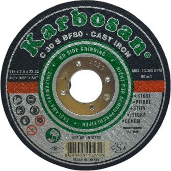 KARBOSAN Mermer Kesici Disk 115mmX2.5X22