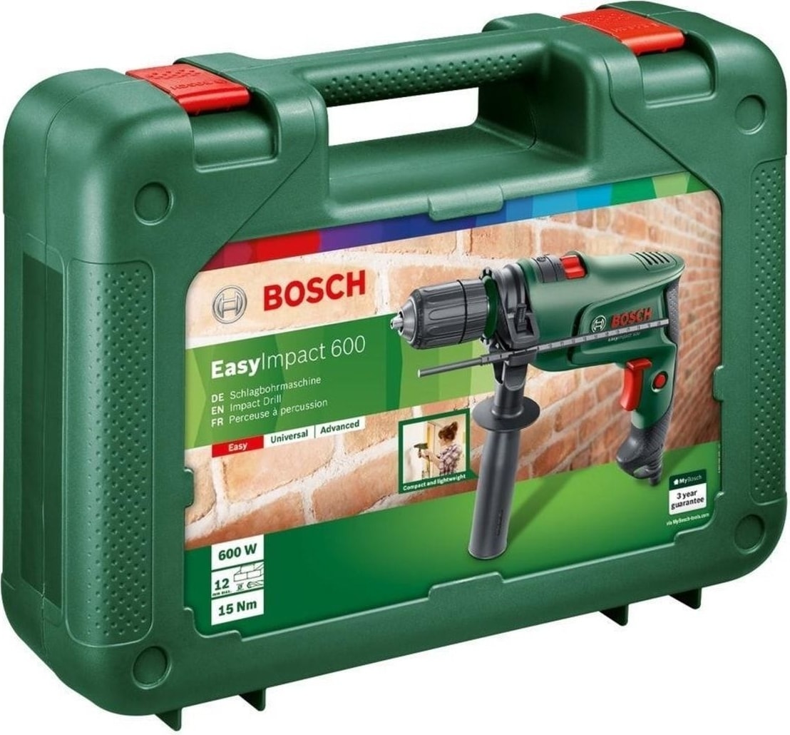 BOSCH Easyımpact 600 Darbeli Matkap ve 103 Parça Aksesuar Seti
