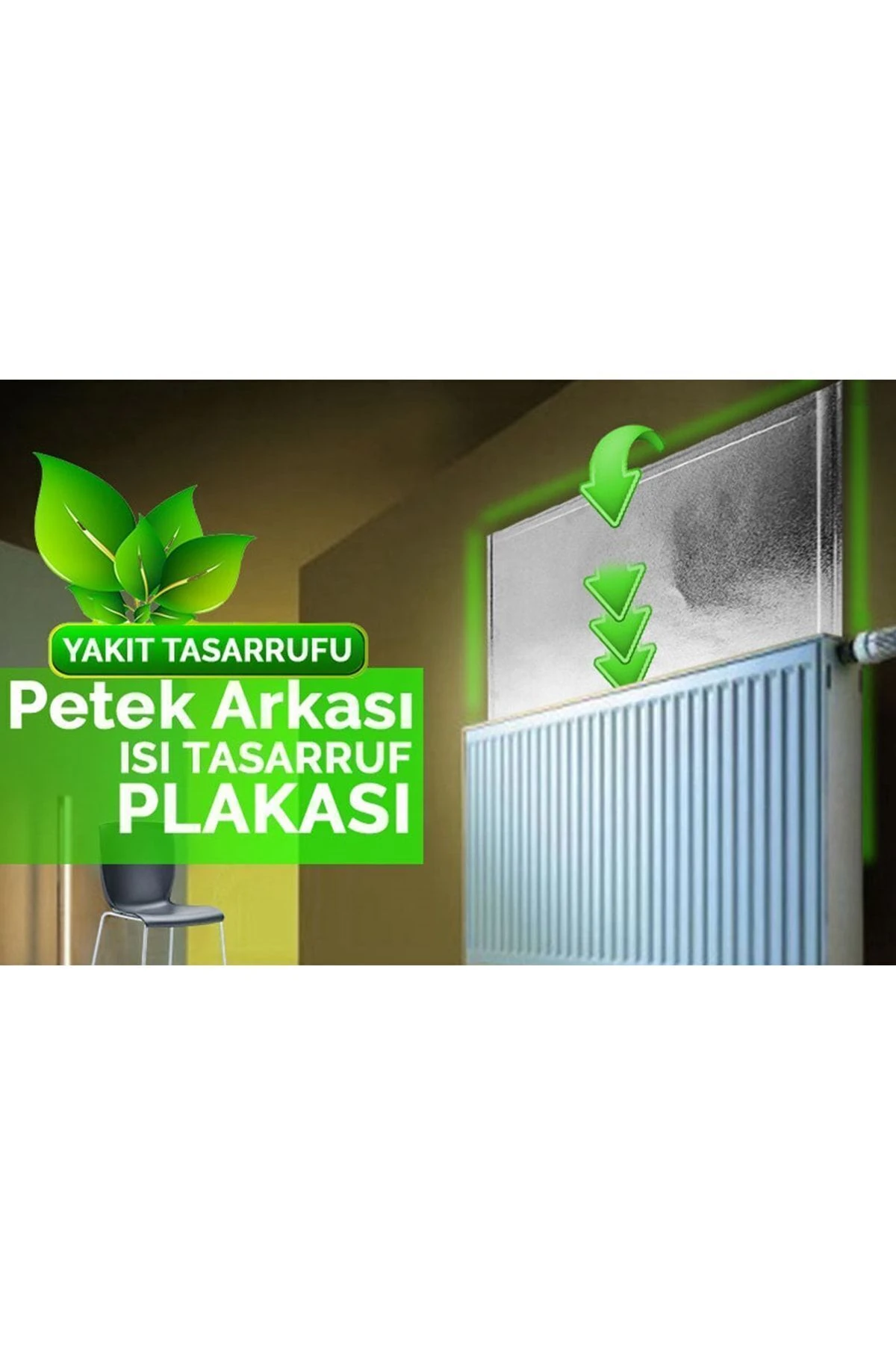 6 Adet Petek Arkası Yalıtım Levhası Radyatör Peteği Izolasyon Ev Isı Tasarruf Kalorifer Arkalığı