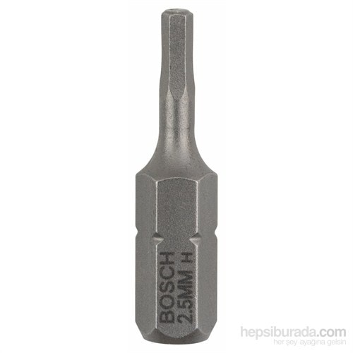 BOSCH - 3'Lü Paket - Ekstra Sert Seri Vidalama Ucu - Hex 2,5, 25 Mm