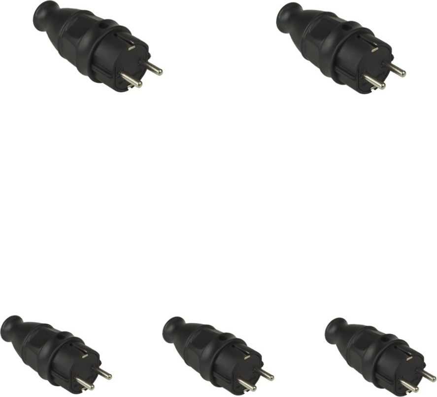 Monofaze Kauçuk Erkek Fiş (5 Adet)