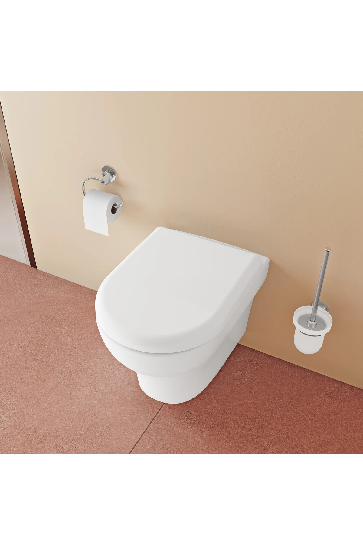 Shift T10 Asma Klozet ve Klozet Kapağı Seti 7786B003-6383, Beyaz, Kanalsız Klozet