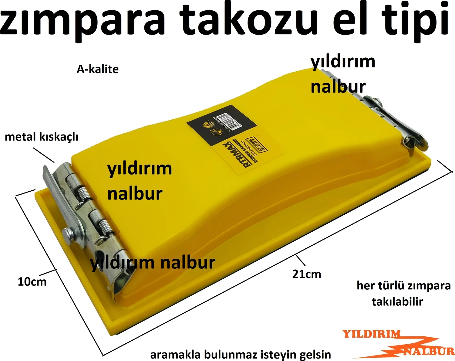 Zımpara Takozu El Tipi Zımpara Aparatı Duvar Ahşap Zımparalama Aparat Takoz