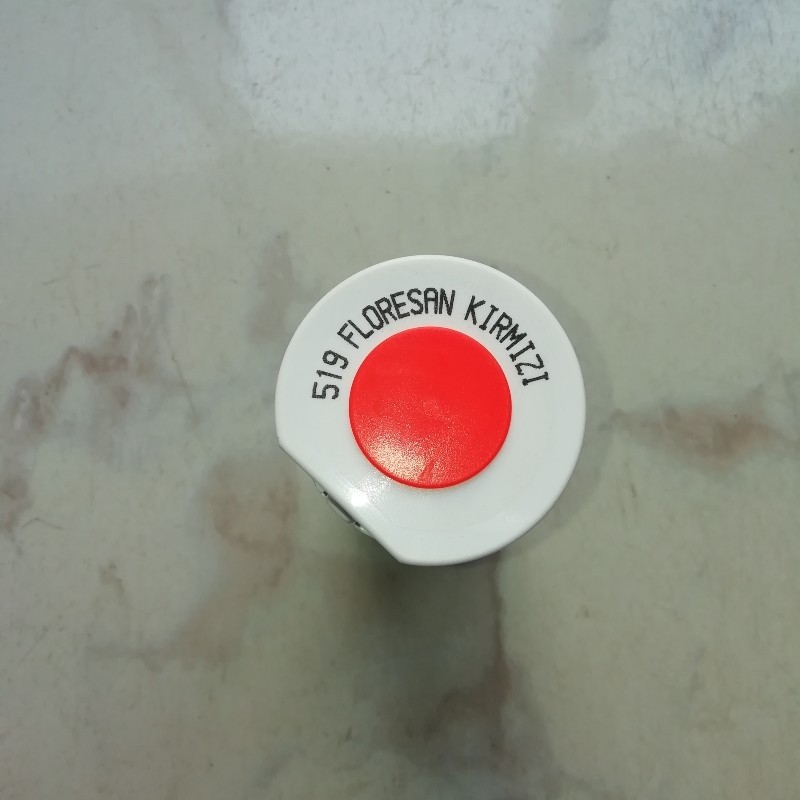Sprey Boya Floresan Kırmızı 400 ml